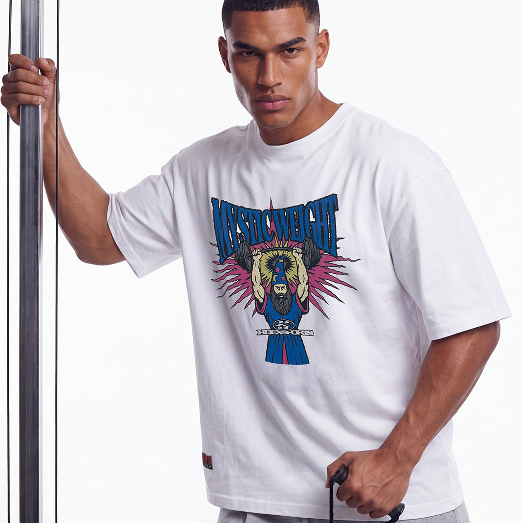 Wizard Giant Fit 休閒短袖上衣 白色