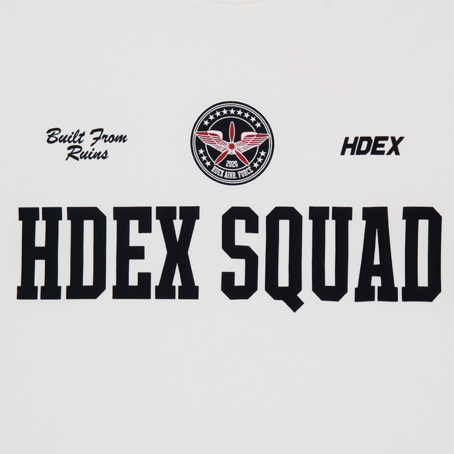 Squad 印花運動短袖上衣 白色