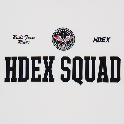 Squad 印花運動短袖上衣 白色