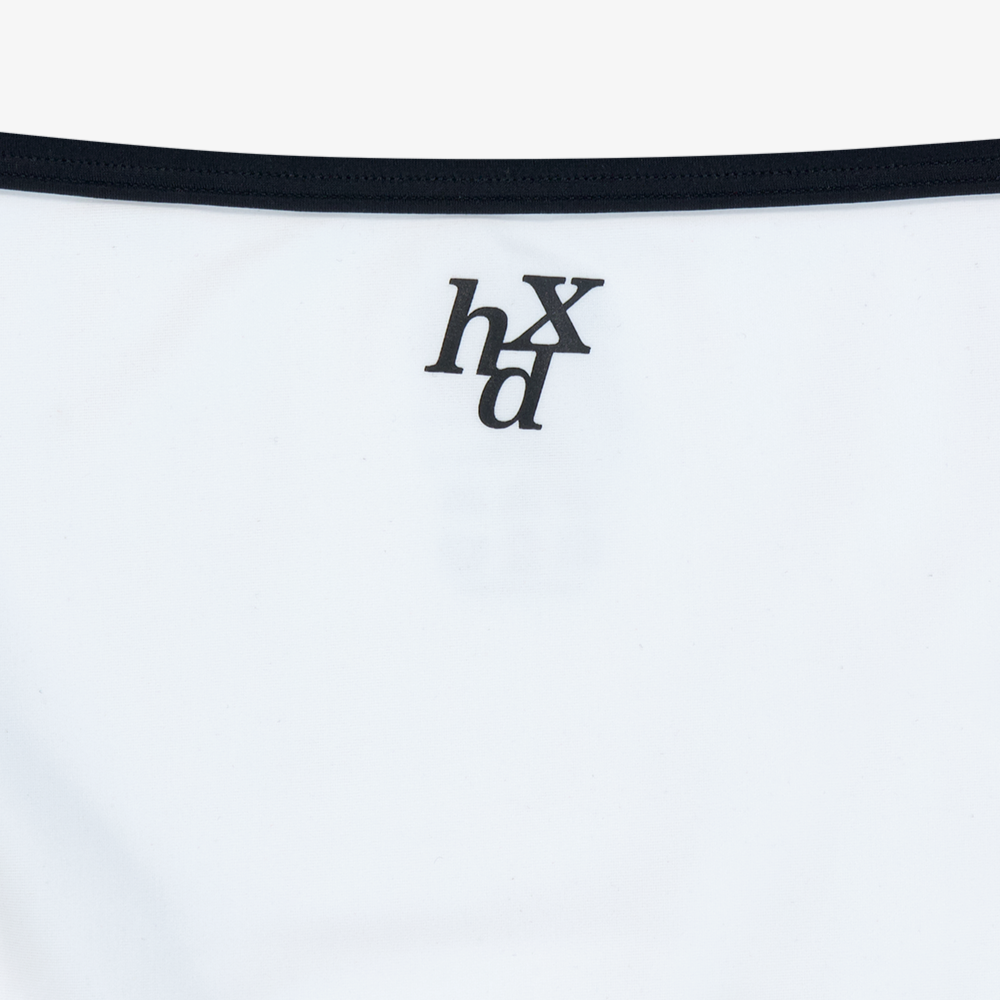 【新品預購】撞色三角比基尼 白色