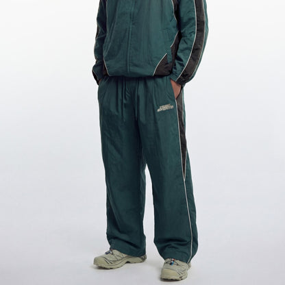 【新品早鳥優惠】Color Summit 寬版運動長褲 綠色(男女同款)