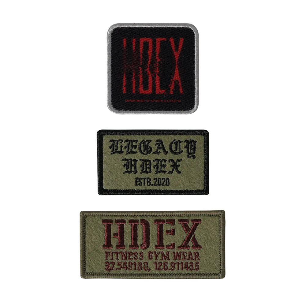 HDEX 個性化刺繡布貼組(3入)