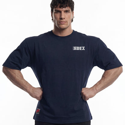 Core Small Logo Giant Fit 棉質短袖上衣 深藍色