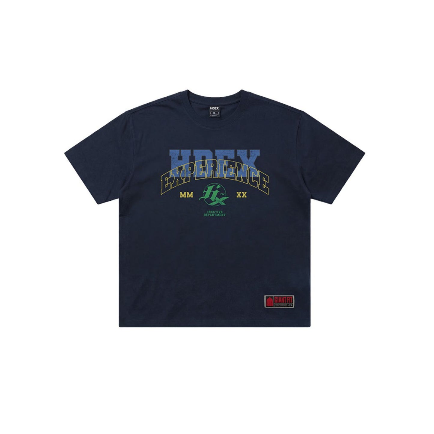 Overlay Giant Fit 純棉短袖上衣 深藍色