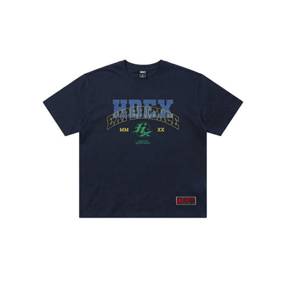 Overlay Giant Fit 純棉短袖上衣 深藍色