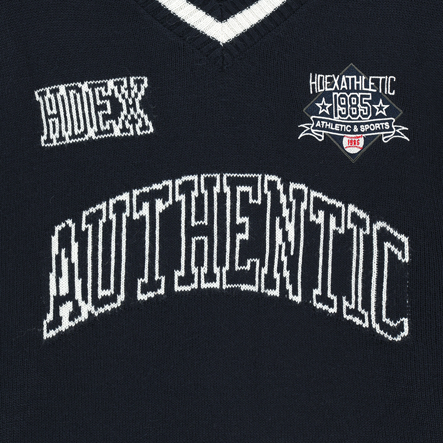 【早鳥優惠】Womens Rugby 混羊毛針織毛衣 深藍色