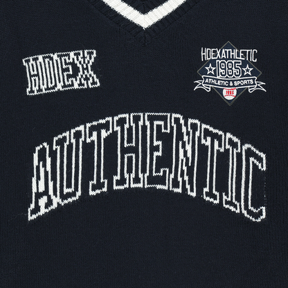 【早鳥優惠】Womens Rugby 混羊毛針織毛衣 深藍色