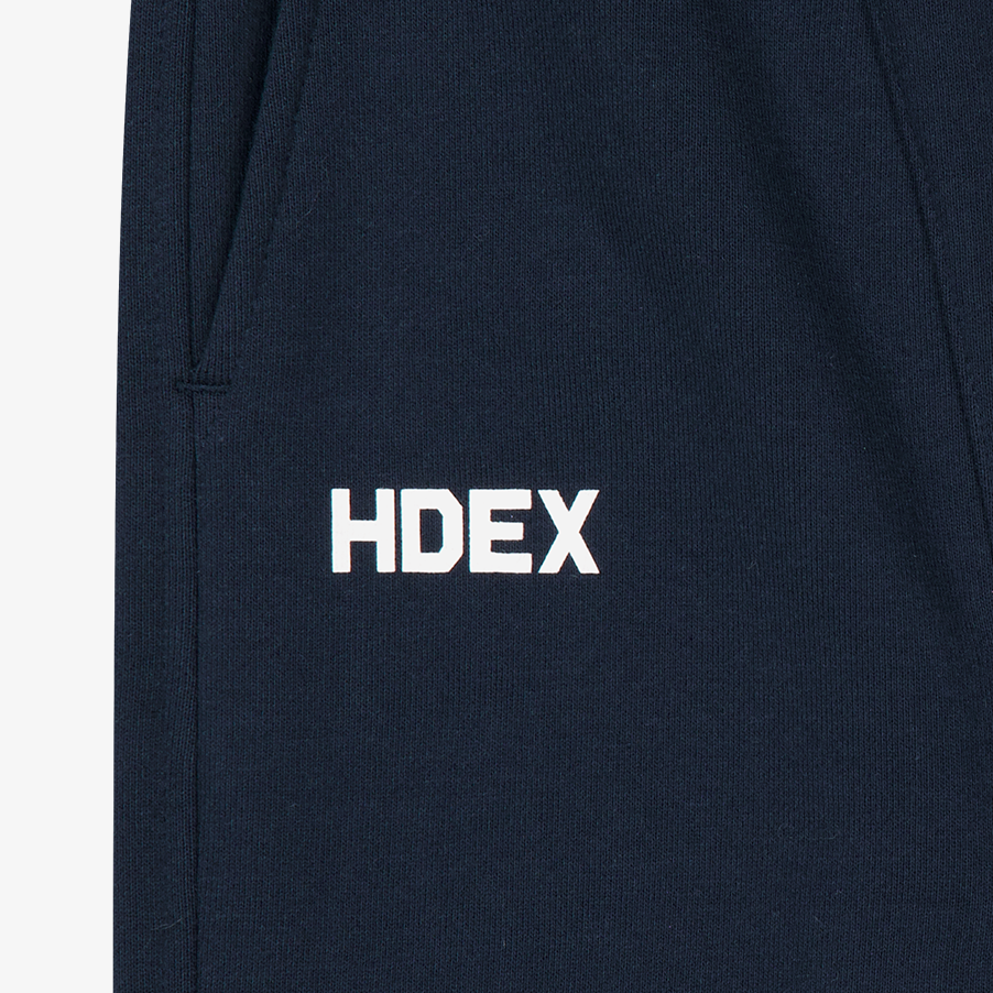 【早鳥優惠】Winged Logo Color Block 寬鬆運動長褲 深藍色(男女同款)