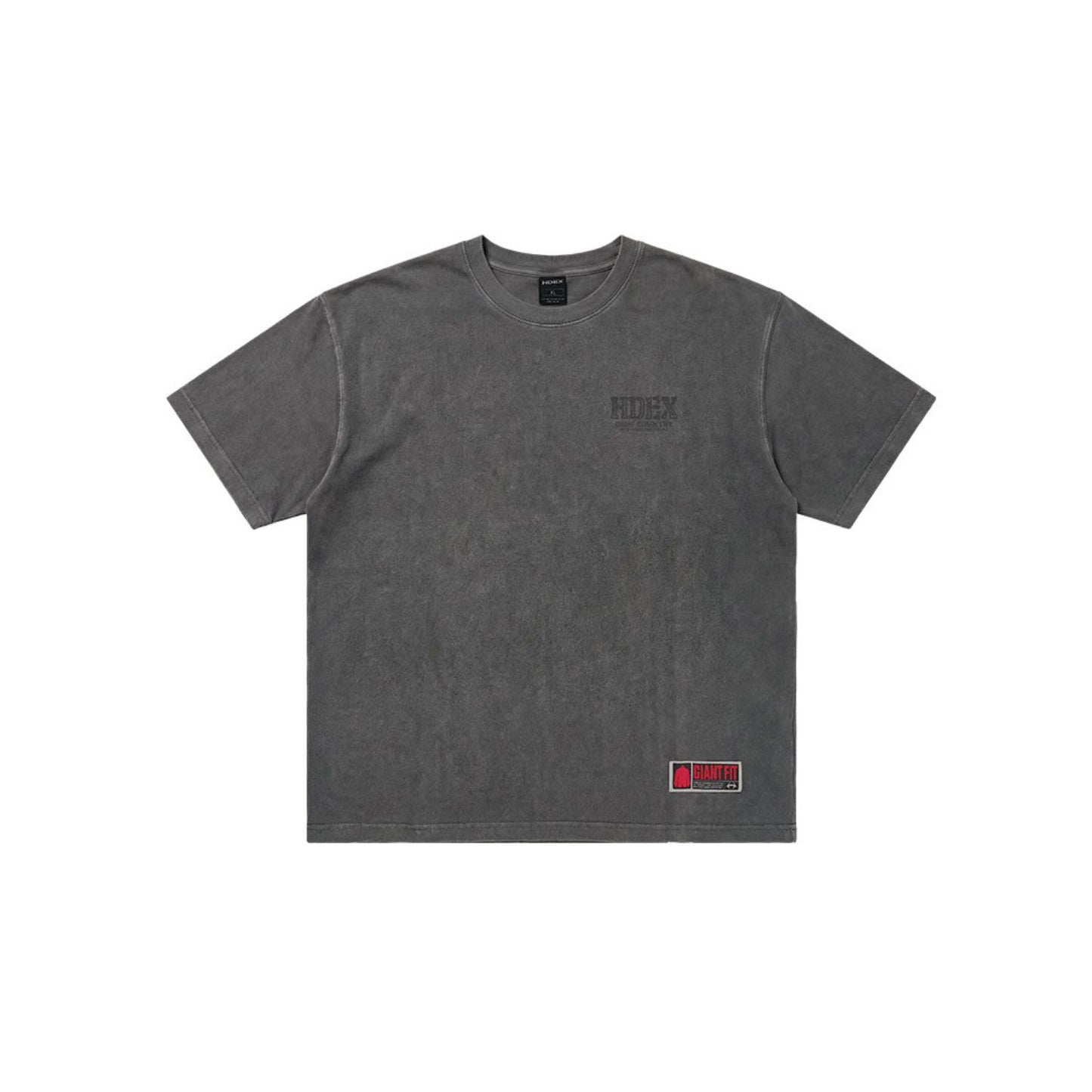 Core Back Logo Gint Fit 水洗復古風短袖上衣 鐵灰色