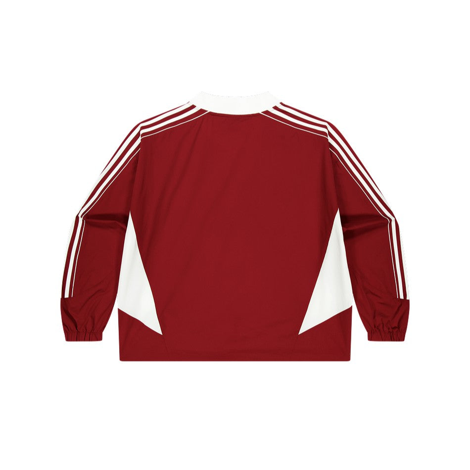 【新品早鳥優惠】Color Summit 美式足球風運動長袖上衣 紅色(男女同款)