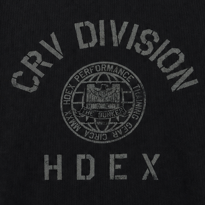 Division 華夫格弧襬長袖上衣 黑色
