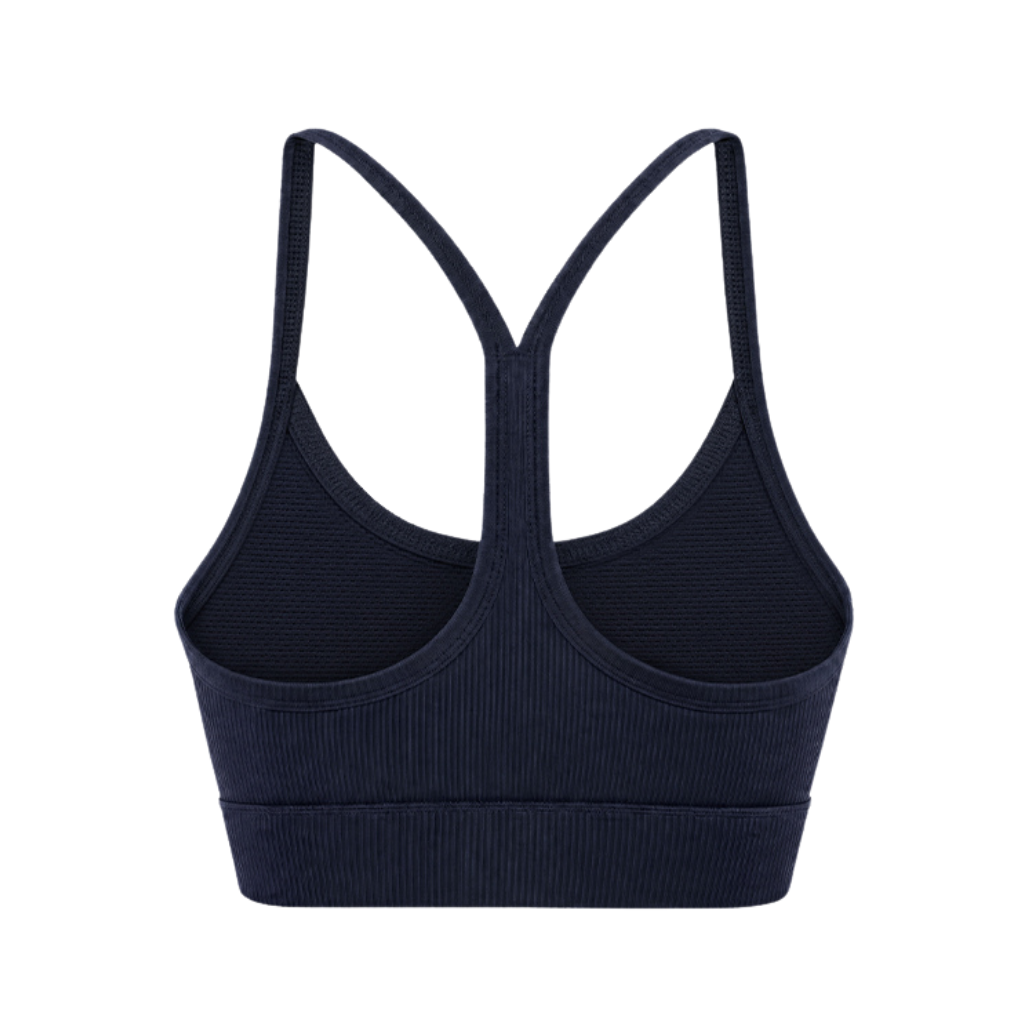 Essential 羅紋寬鬆運動背心 深藍色