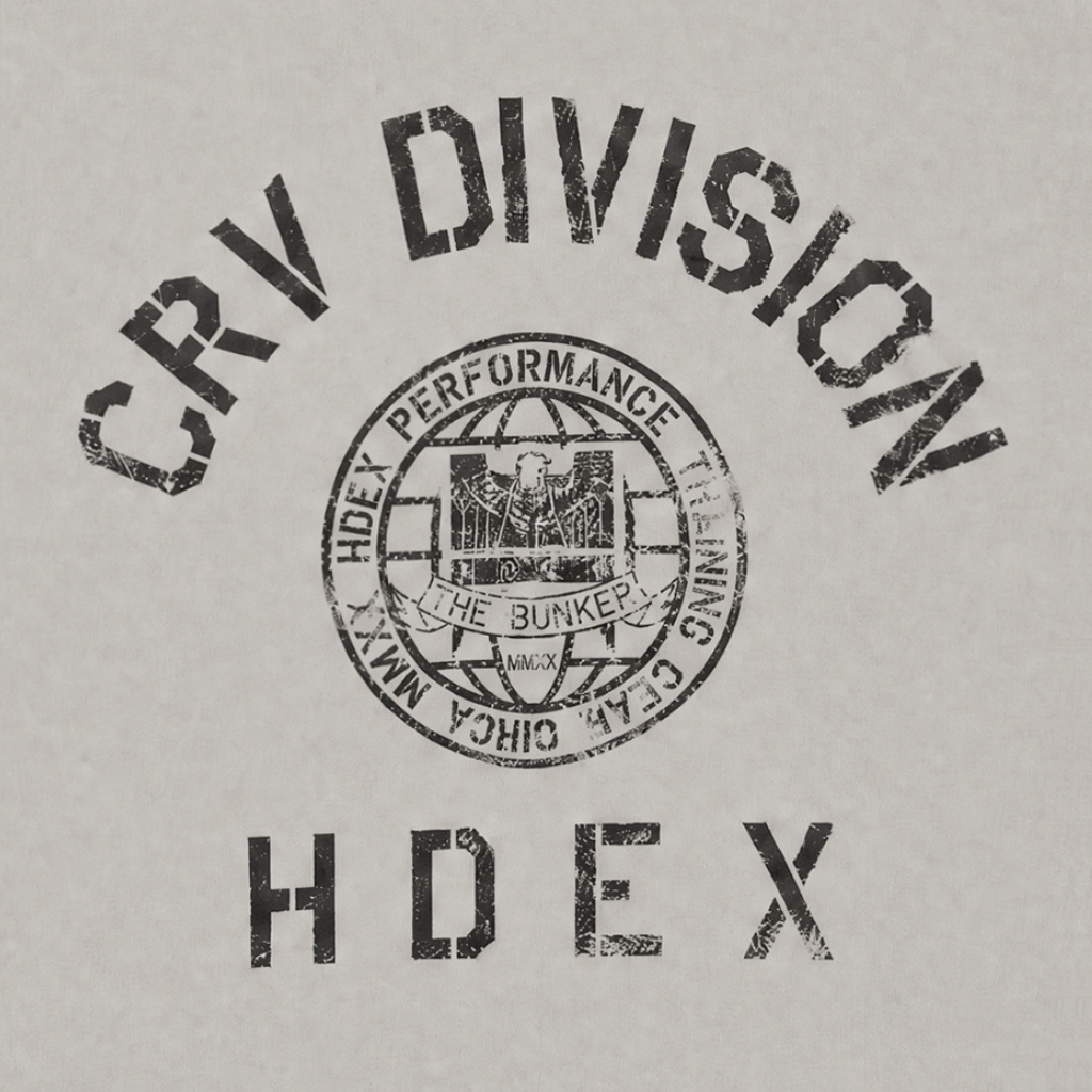Division 復古水洗短袖上衣 灰米色