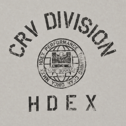 Division 復古水洗短袖上衣 灰米色