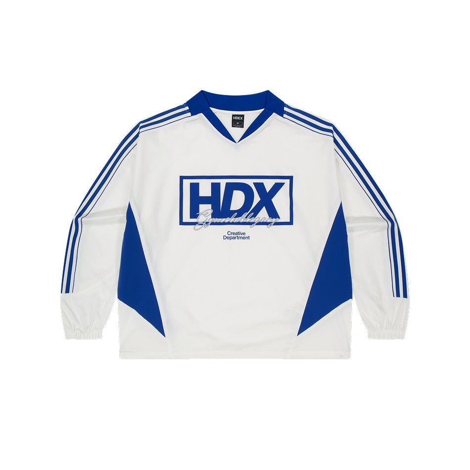 【新品早鳥優惠】Color Summit 美式足球風運動長袖上衣 白色(男女同款)