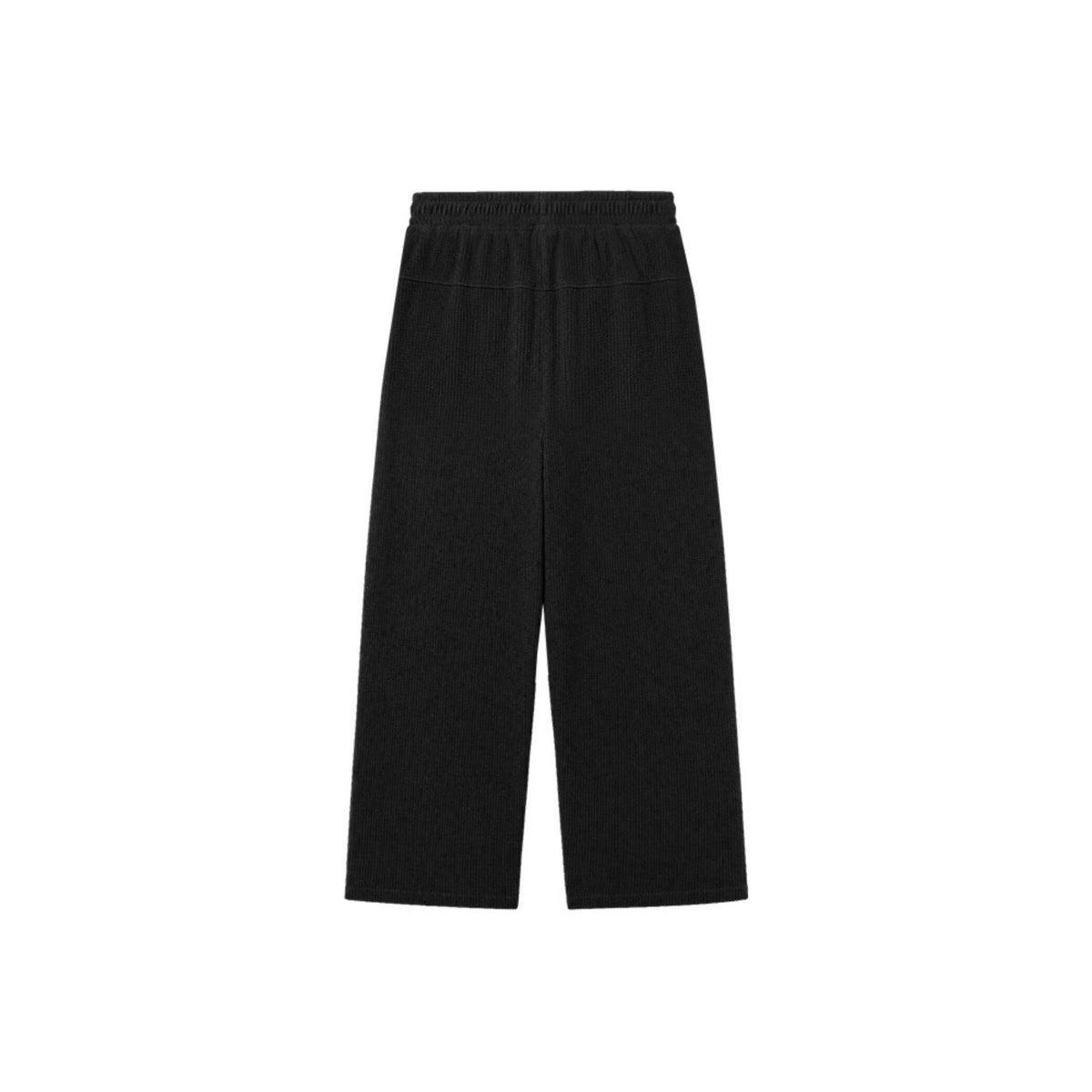 Soft Velour 華夫格運動長褲 黑色