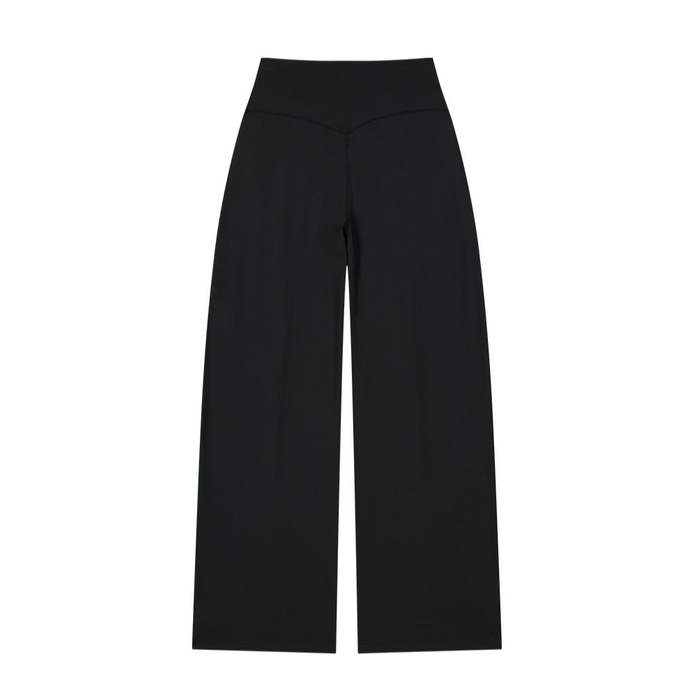 【新品早鳥優惠】Light Support Daily 修身寬版運動長褲 黑色