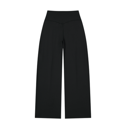 【新品早鳥優惠】Light Support Daily 修身寬版運動長褲 黑色