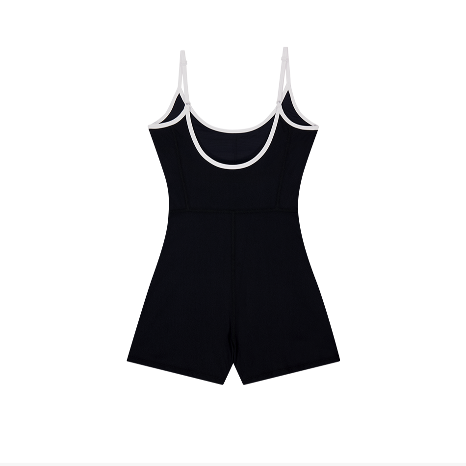 【新品早鳥優惠】Light Support 細肩連身運動背心 黑色