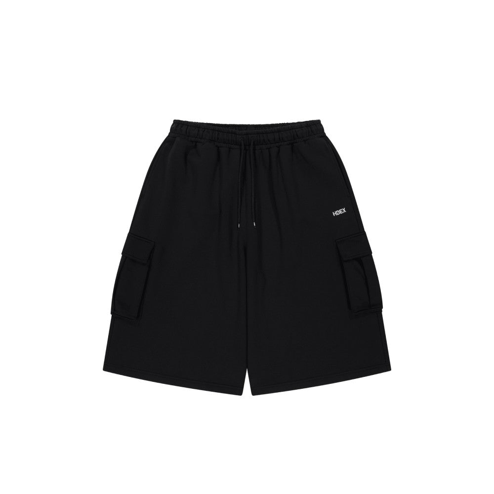 EZ Cargo 棉質工裝百慕達運動短褲 黑色