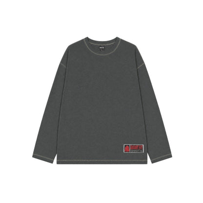 Core Giant Fit 美式運動長袖上衣 炭灰色