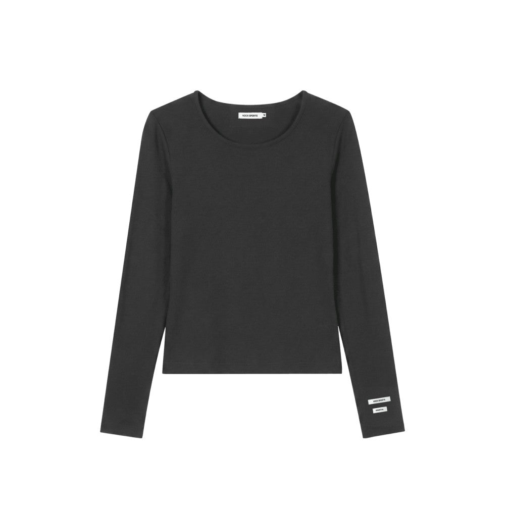 Essential 莫代爾休閒長袖上衣 鐵灰色