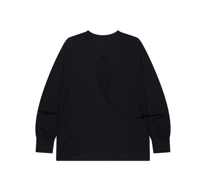【新品預購】Brisen Cover-Up 露背運動長袖上衣 黑色