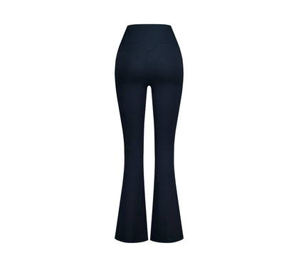 【新品預購】Womens Support 喇叭修身運動褲 深藍色