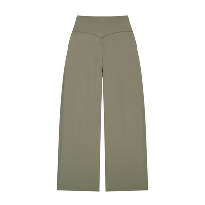 【新品早鳥優惠】Light Support Daily 修身寬版運動長褲 奶茶色