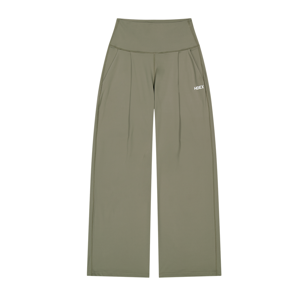 【新品早鳥優惠】Light Support Daily 修身寬版運動長褲 奶茶色