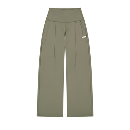 【新品早鳥優惠】Light Support Daily 修身寬版運動長褲 奶茶色