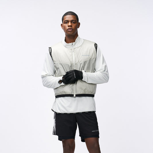 【新品早鳥優惠】Assist Utility Running 輕暖科技背心 淺灰色(男女同款)