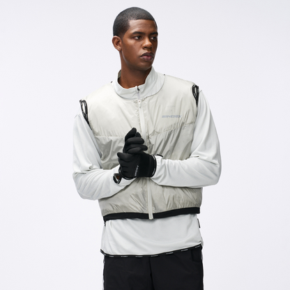 【新品早鳥優惠】Assist Utility Running 輕暖科技背心 淺灰色(男女同款)