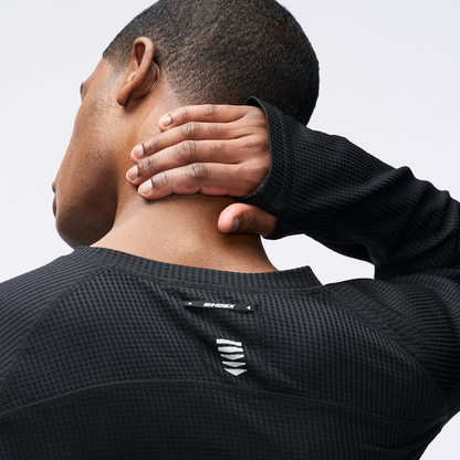【新品早鳥優惠】Assist Waffle 機能性運動長袖上衣 黑色