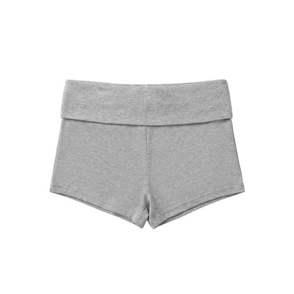 Essential Folding 運動短褲 麻花灰