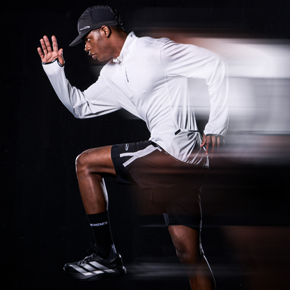 【新品早鳥優惠】Assist Waffle 機能性半開襟運動長袖上衣 淺灰色