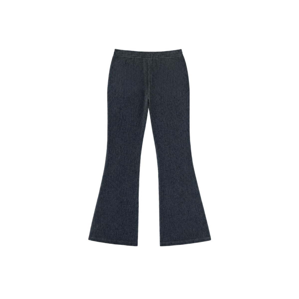 Soft Velour 華夫格運動喇叭褲 海軍藍