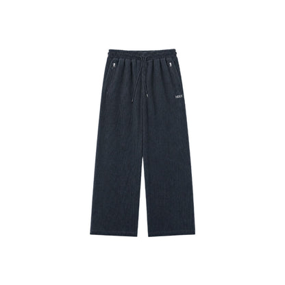 Soft Velour 華夫格運動長褲 海軍藍