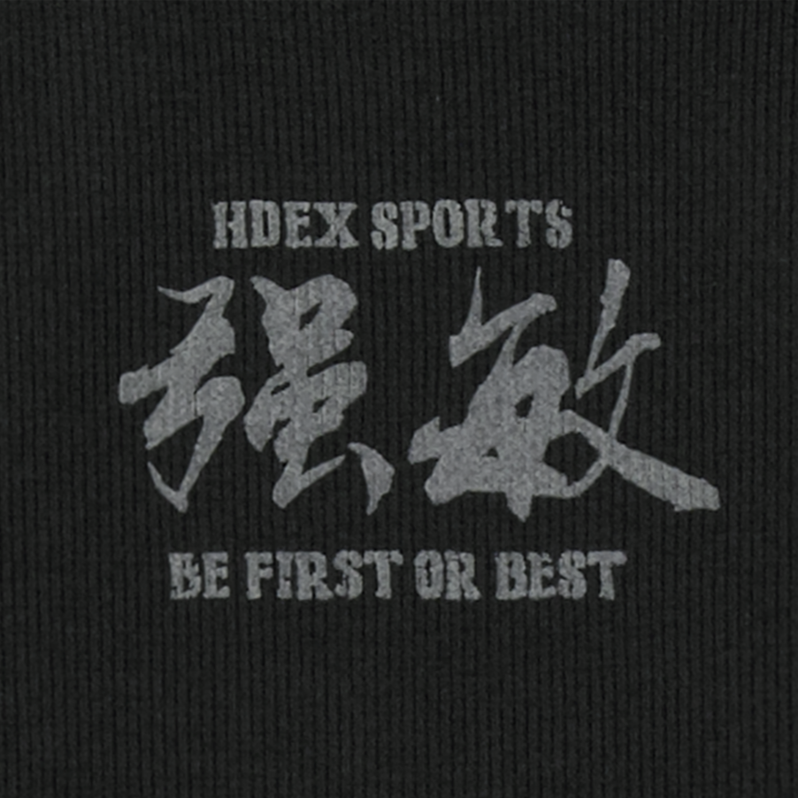 Strong Dexter Ribbed 貼身挖背運動背心 黑色