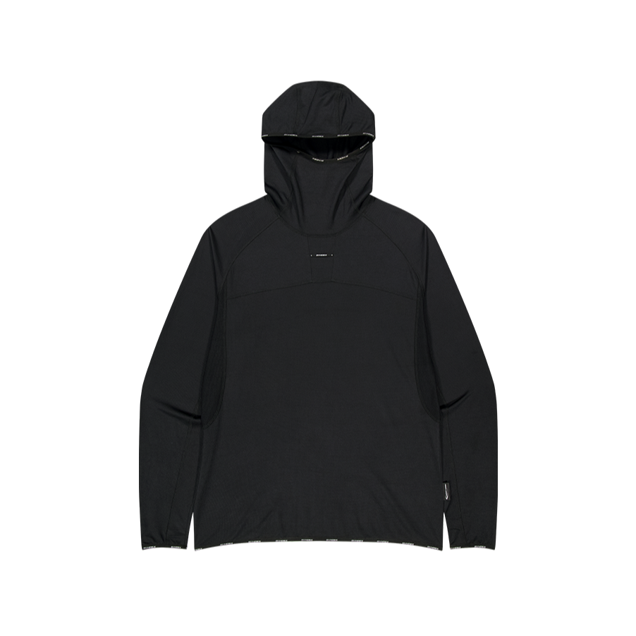 【新品早鳥優惠】Assist Waffle 機能性運動連帽長袖上衣 黑色