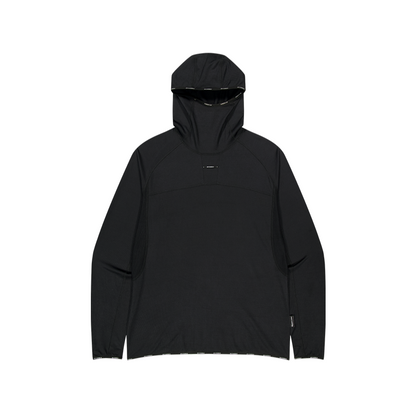 【新品早鳥優惠】Assist Waffle 機能性運動連帽長袖上衣 黑色