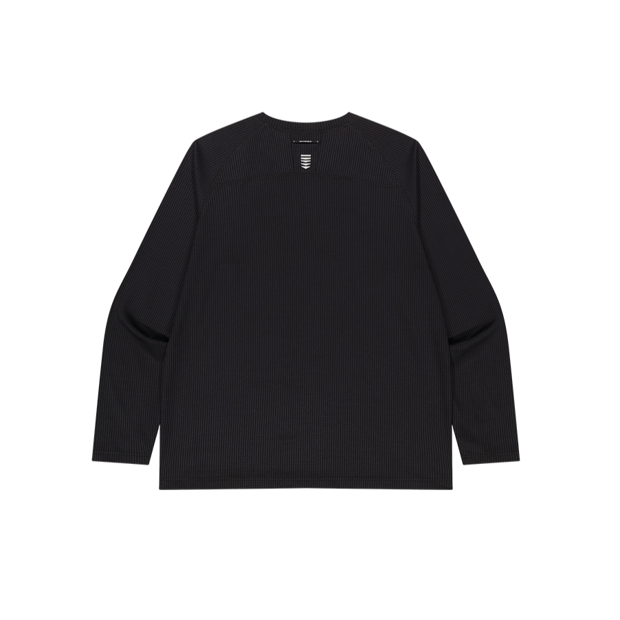 【新品早鳥優惠】Assist Waffle 機能性運動長袖上衣 黑色