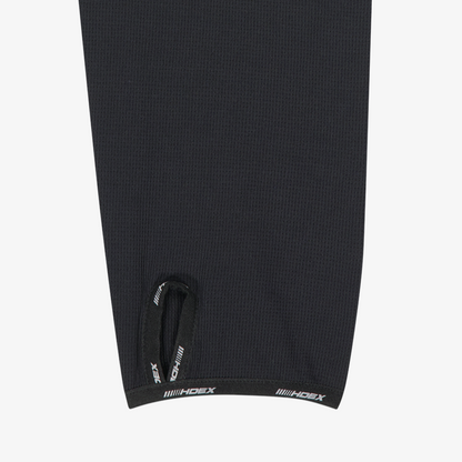 【新品早鳥優惠】Assist Waffle 機能性半開襟運動長袖上衣 黑色