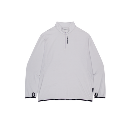 【新品早鳥優惠】Assist Waffle 機能性半開襟運動長袖上衣 淺灰色