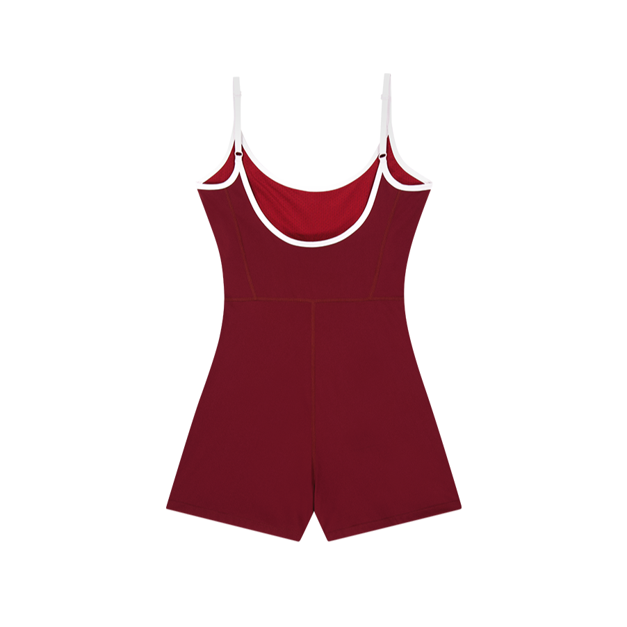 【新品早鳥優惠】Light Support 細肩連身運動背心 櫻桃紅