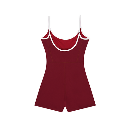 【新品早鳥優惠】Light Support 細肩連身運動背心 櫻桃紅